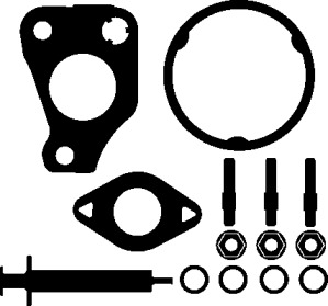 Комплект прокладок турбіни Fiat Doblo 1.3D/Opel Combo 1.3TDI 10- ELRING 007.810