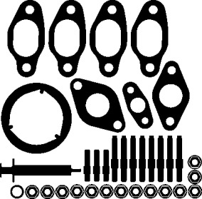 Комплект прокладок турбіни VW Caddy III 1.9 TDI 04-10 ELRING 704.040