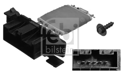 Резистор електричний вентилятора системы охлаждения двигателя Febi Bilstein 100043