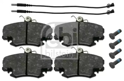 Колодки гальмівні (передні) Renault Logan/Clio/Megane I 96-03 (з датчиками) (TRW) Febi Bilstein 16191