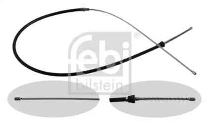 Трос ручника Skoda Fabia/VW Polo/Seat Ibiza 08- (1592mm) Febi Bilstein 36348