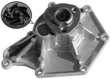 Помпа води Audi A4-A8/Q7/VW Touareg 2.7-3.0TDI/3.2FSI 04-18 (R/B) (7 лоп.) BUGATTI PA10060