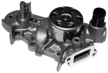 Помпа води Renault Clio II/III 1.2 99-10/Nissan Kubistar 1.2 04- (6 лоп) (подшипник) BUGATTI PA10079