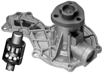 Помпа води Audi/Seat/VW 1.3-2.0/1.6-2.0i/1.6-1.9D/TD/SDI/1.8GTI/2.0E 78-03 (R/B) (6 лоп) BUGATTI PA10162