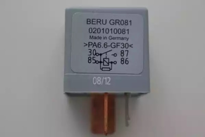 Реле свічок розжарювання VW Caddy II/III/T4/T5 1.9/2.0/2.5 TDI/SDI 95-10 BERU GR081