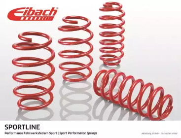 Комплект пружин (Sportline) BMW 3 (F30/F80)/4 (F32) 11- (4 шт.) EIBACH E20-20-031-01-22