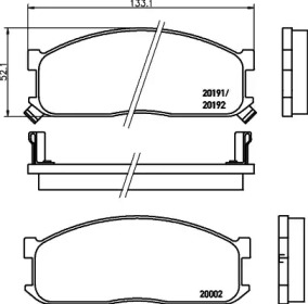 Гальмові колодки PAGID T0358