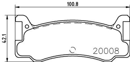Гальмові колодки PAGID T0025