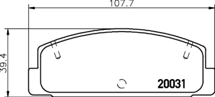 Гальмові колодки PAGID T3052