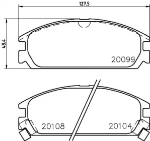 Гальмові колодки PAGID T0365