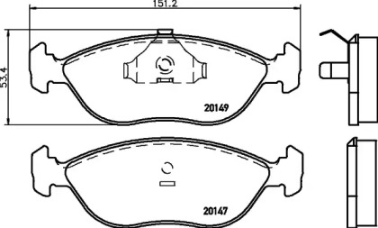 Гальмові колодки PAGID T1087