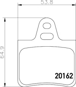 Гальмові колодки PAGID T9008