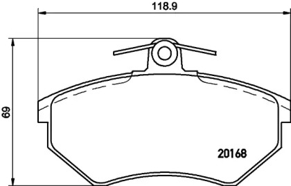 Гальмові колодки PAGID T5050
