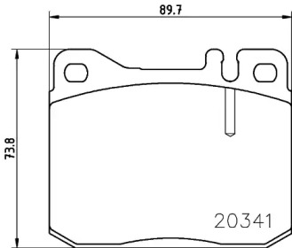 Комплект тормозных колодок PAGID T4113