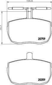 Тормозные колодки дискові PAGID T0559
