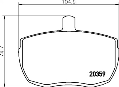 Гальмові колодки PAGID T0381