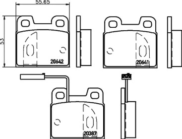 Тормозные колодки дискові PAGID T1056