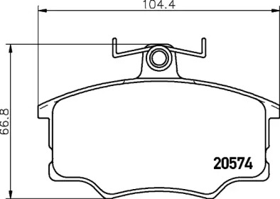 Тормозные колодки дискові PAGID T0291