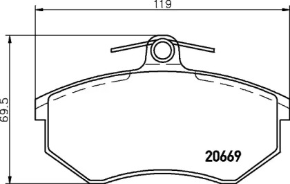 Гальмові колодки PAGID T5021
