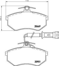Гальмові колодки PAGID T5009