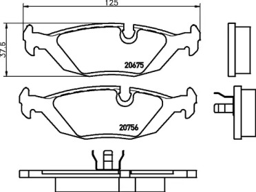 Гальмові колодки PAGID T0307
