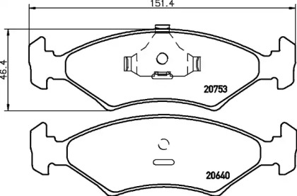 Гальмові колодки PAGID T4017