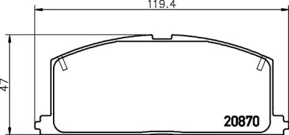 Гальмові колодки PAGID T0318