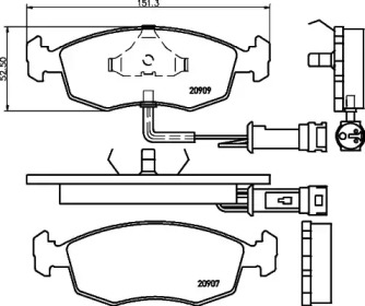 Гальмові колодки PAGID T1006