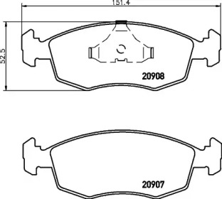 Гальмові колодки PAGID T1005