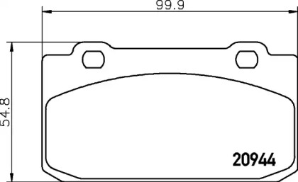 Гальмові колодки PAGID T1025