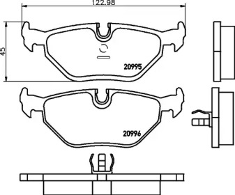 Гальмові колодки PAGID T1027