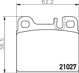 Комплект тормозных колодок PAGID T1118