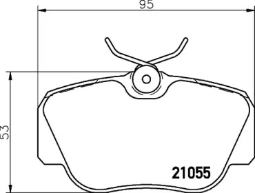 Гальмові колодки PAGID T0352