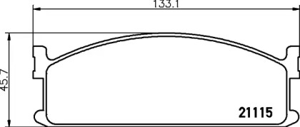 Гальмові колодки PAGID T0337