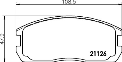Гальмові колодки PAGID T0355