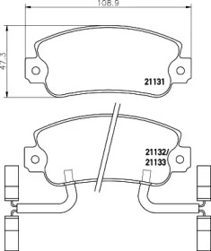 Гальмові колодки PAGID T6062