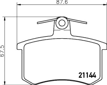 Гальмові колодки PAGID T5056