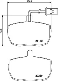 Гальмівні колодки дискові PAGID T0062