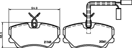 Гальмові колодки PAGID T5033