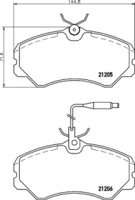 Тормозные колодки дискові PAGID T5039