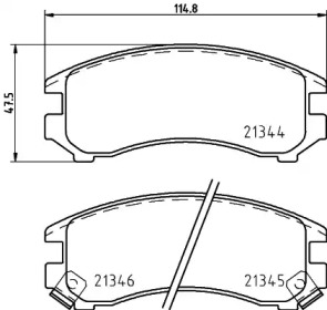 Гальмові колодки PAGID T0014