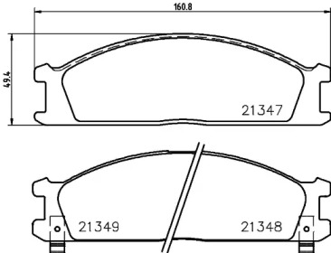 Гальмові колодки PAGID T0009