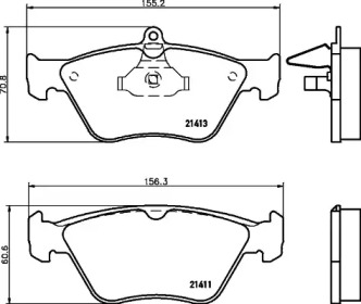 Гальмові колодки PAGID T1079