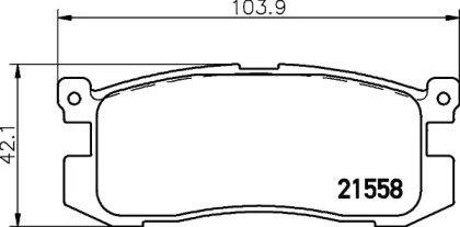 Тормозные колодки дискові PAGID T3006