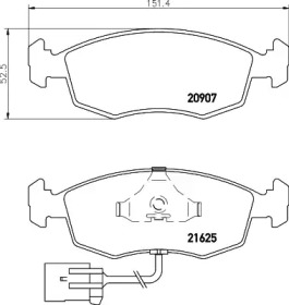 Гальмівні колодки дискові PAGID T1080