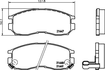 Гальмові колодки PAGID T0398