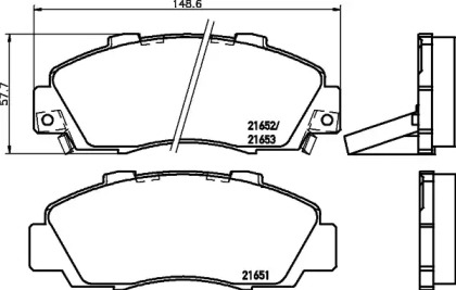 Гальмові колодки PAGID T3016