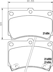 Гальмові колодки PAGID T3014