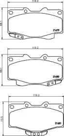 Гальмові колодки PAGID T3011