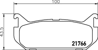 Гальмові колодки PAGID T3043